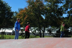 Alex and Mommy jumping together...
