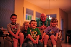Gramps and Grandma Carol with the kids...