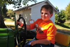 He looks like he's ready to plow the fields...