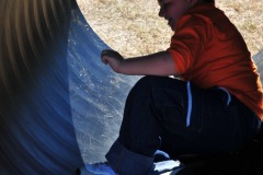 He's having a blast...