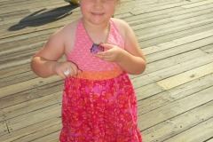 Katie and her new Hello Kitty bling...