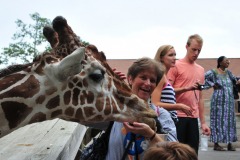 Mommy has a close encounter of the spotted kind...