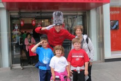 The friendly guard in front of FAO Schwarz...