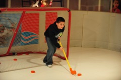 Meanwhile...training on the rink!
