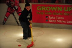Meanwhile...training on the rink!