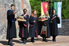 Brandishing wands and frogs...