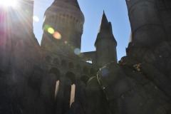 The forbidding towers of Hogwarts...
