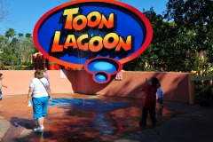 Time for a break in the splash ground...