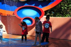 Time for a break in the splash ground...