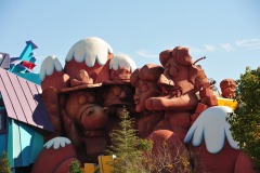 This is Dudley Do-Right's log flume...