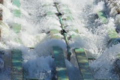 And they're through the landing area...not entirely unscathed!