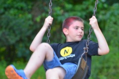 Nick in the swing of things...