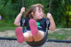 Katie swinging...