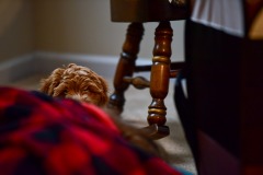 Someone playing peek-a-boo! Someone playing peek-a-boo!