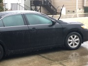 Decent ice buildup on Nick's car, though...