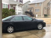 Decent ice buildup on Nick's car, though...