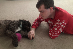 Mocha and Alex sharing some quality time...as long as he doesn't take her ball!