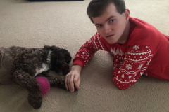 Mocha and Alex sharing some quality time...as long as he doesn't take her ball!