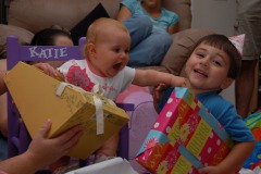My presents!  (Why I oughta...)