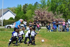 Alex dribbling the ball...until he finally got caught!