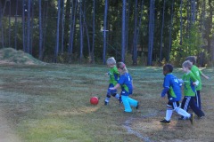 Katie breaks past the defense...