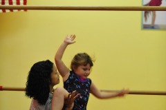 Katie on the uneven bars...