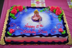 This is the before shot of the cake...it wouldn't last!