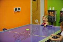 Kiley playing some air hockey...
