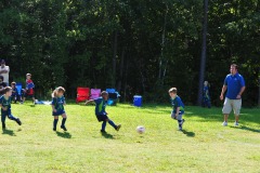 Desmond couldn't resist taking a shot...on his own goal!