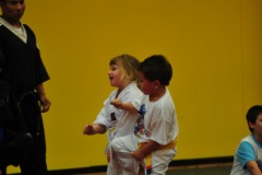 Katie is thoroughly enjoying herself!