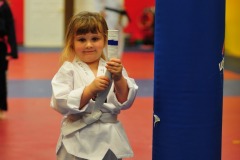 Someone already has her blue stripe in her third lesson!