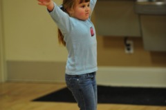 Katie working on her steps...