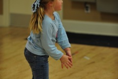 Katie working on her steps...