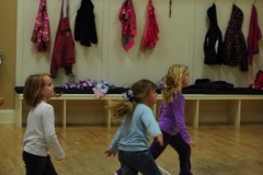 Katie working on her steps...