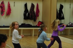 Katie working on her steps...