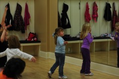 Katie working on her steps...