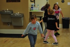 Katie working on her steps...