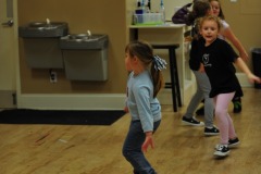 Katie working on her steps...