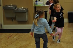 Katie working on her steps...