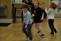 Katie working on her steps...