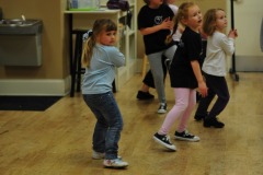 Katie working on her steps...