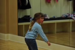 Katie working on her steps...