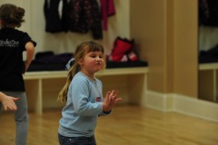Katie working on her steps...