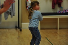 Katie working on her steps...