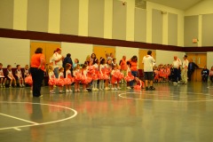 The Amethysts take the floor for player introductions!