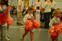 Katie heading off for the halftime break...