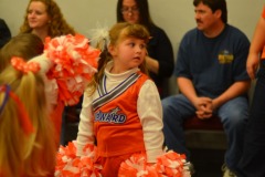 Waiting for the next cheer...