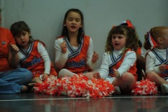 Cheering in the final period of the game...