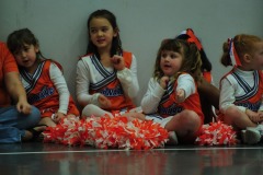 Cheering in the final period of the game...