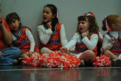 Cheering in the final period of the game...
